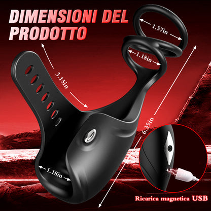 Copa de Masturbación 3 en 1 Glans Trainer con anillo para el pene