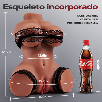 【Callie】 2,7 KG 3 EM 1 Boneca de sexo realista estilo cachorrinho marrom pré-venda