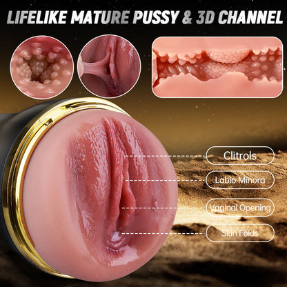 5 Chupar 10 Vibrador Vagina Simulada Entrada Masturbación Masculina Copas