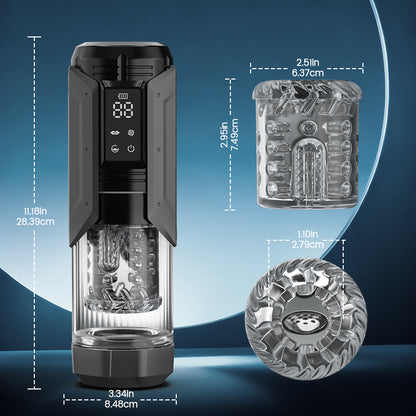 King - Masturbador automático 4 en 1 para hombres, 100% impermeable