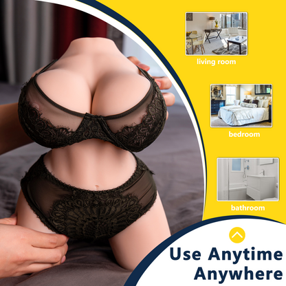 Emma-muñeca sexual portátil de medio cuerpo súper restaurada 4 kg