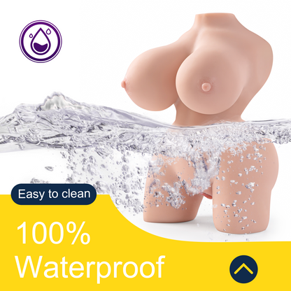 Emma-muñeca sexual portátil de medio cuerpo súper restaurada 4 kg
