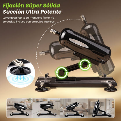 Blaze - Potente máquina de placer dual con empuje automático manos libres