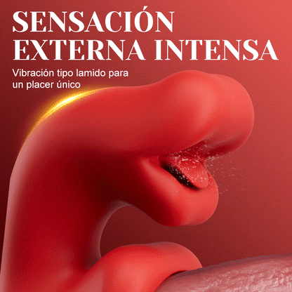 Vesper - Vibrador de lengua profunda para placer prolongado con 10 movimientos ondulatorios