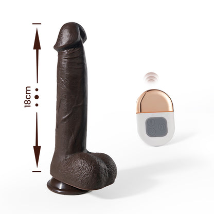 Eagle Realistic Dildo 18CM 3 Framstötande 5 vibrationer