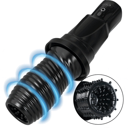 【Nuevo】Hurricane 7 Rotación 10 Vibración Copa de masturbación antipolvo extraíble