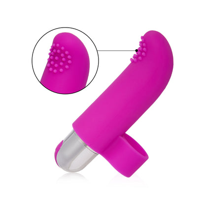 【Ny】 Lila fingervibrator med 10 vibrationer
