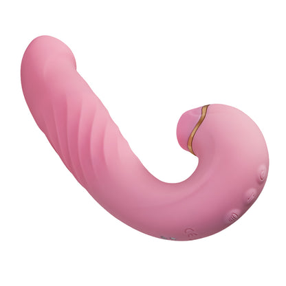 Vibrador multifrecuencia retráctil que vibra y chupa 3 en 1 multiestimulación