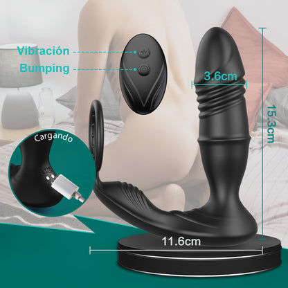 【Förköp】 Murphy 9 Telescopic 9 Vibration APP Prostata massageapparat