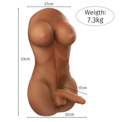 【Bella】E-CUP Gran Pecho & Polla Hombre Shemale Muñeca Realista